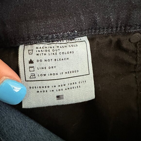 AYR The Hi-Rise Skinny Jeans Dark Blue Wash 27 x 26 #7950 - Picture 8 of 12